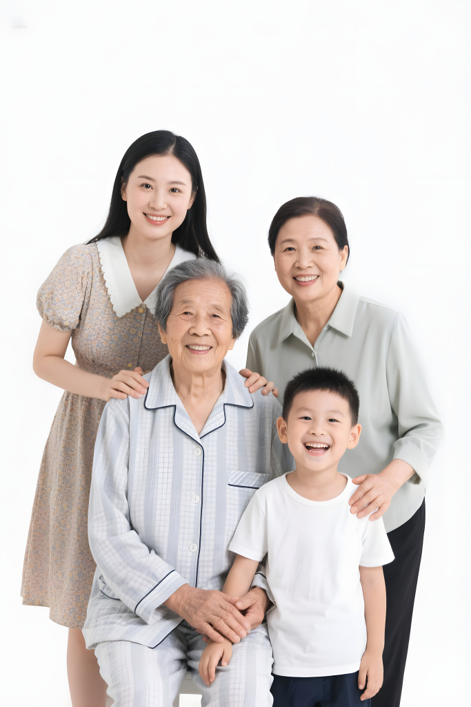 祖孙家庭合照人物摄影