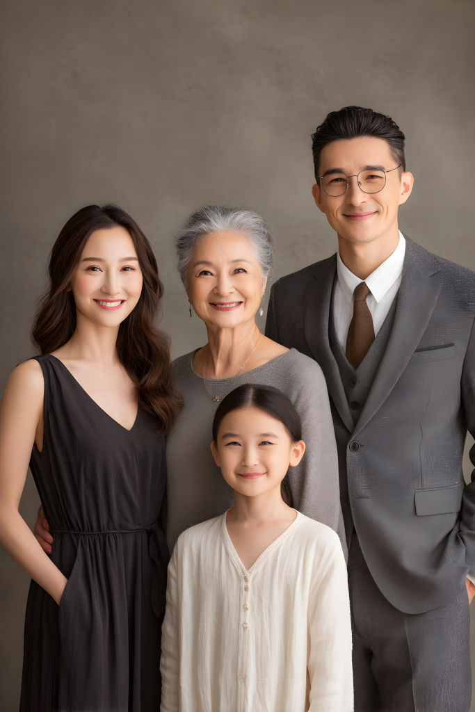 影楼全家福合影拍摄