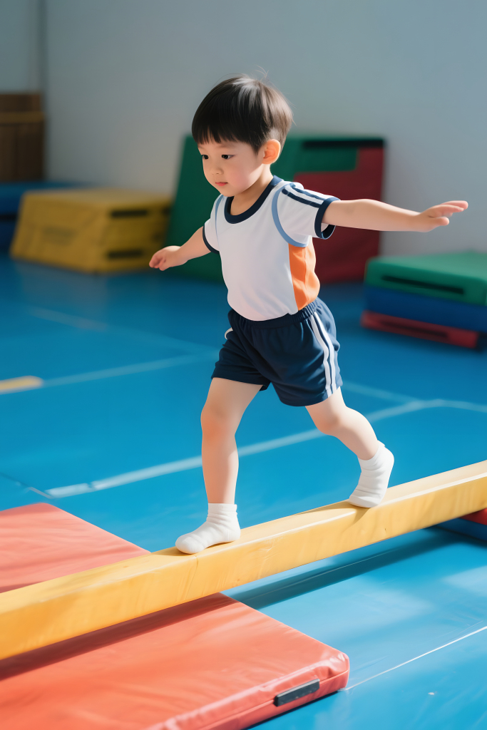 平衡能力儿童幼儿园体能训练人像摄影