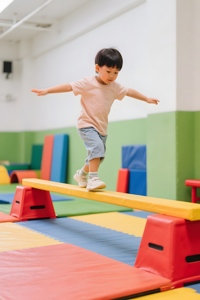 平衡能力儿童幼儿园体能训练人像摄影