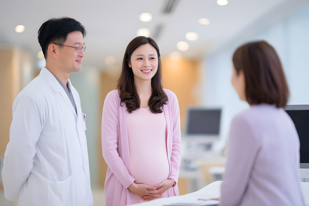 孕妇产检过程人像摄影