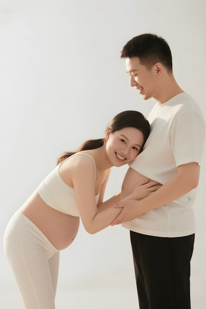 孕妈妈生活照人像摄影图