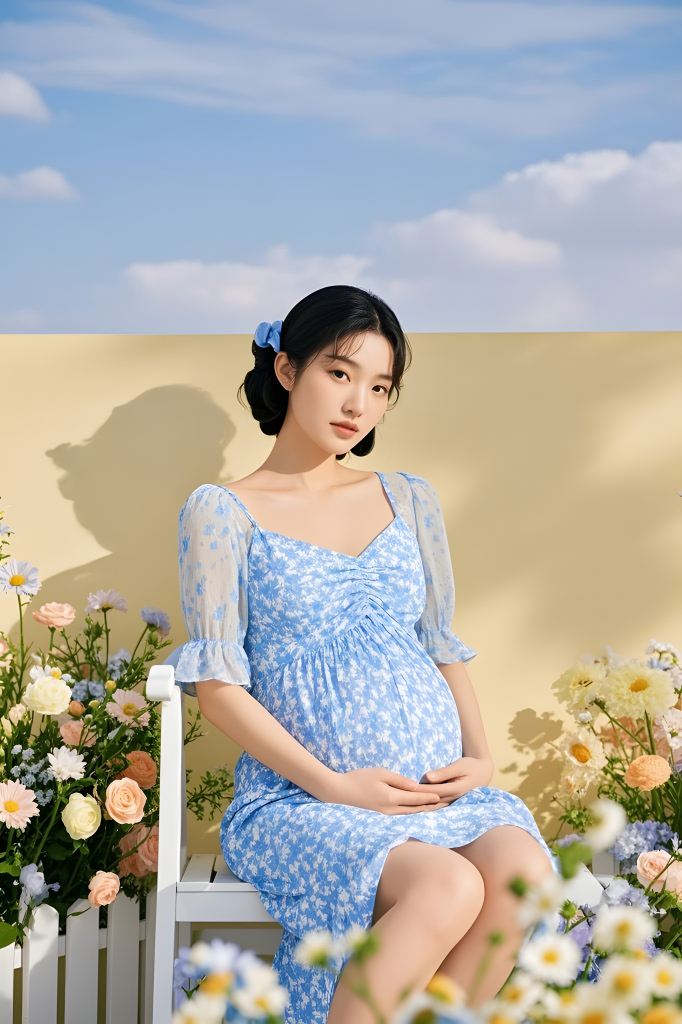 小清新幸福孕妇人像摄影