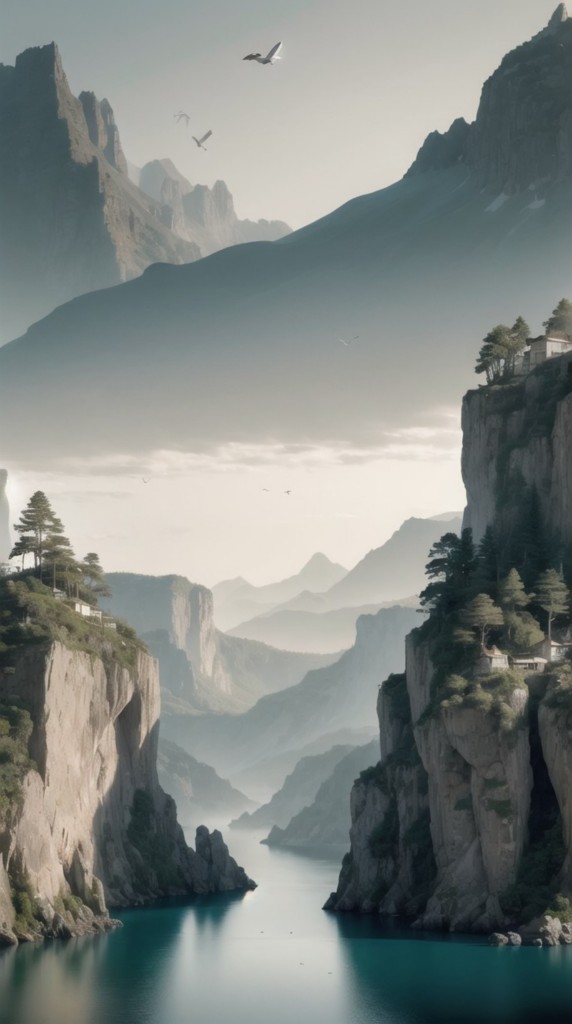山水场景背景图片