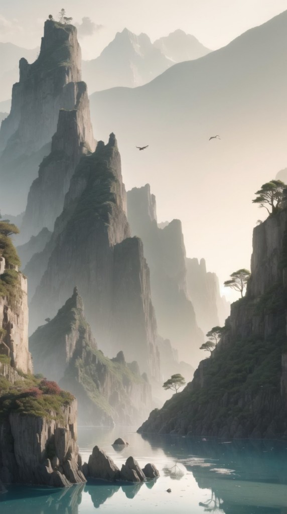 山水场景背景图片