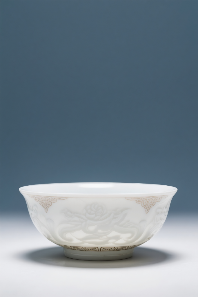 中式陶瓷餐具产品摄影图