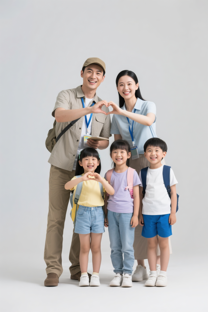 导游服务人物摄影图