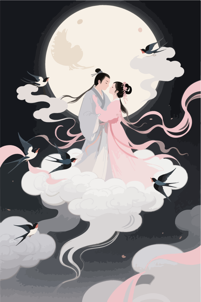 牛郎织女节日插画