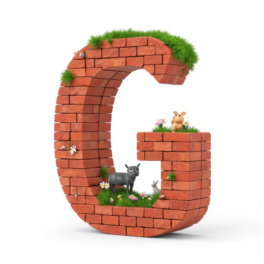 红砖墙体材质英文字母字符素材G