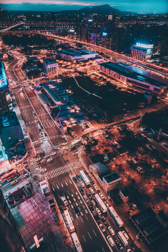 都市城市夜景风光图片