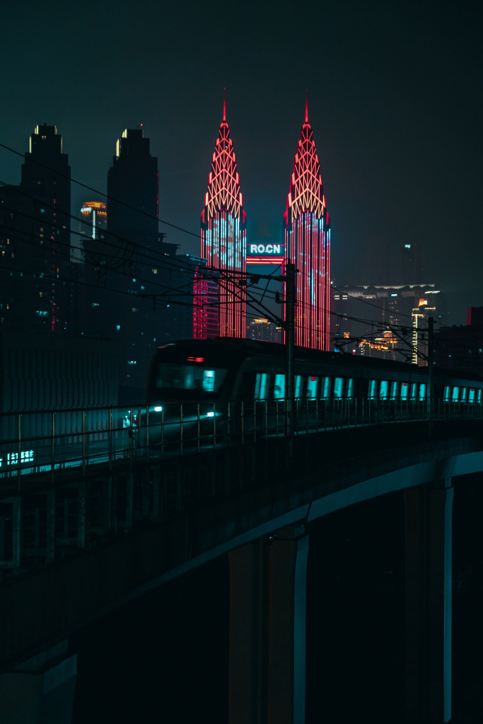 都市城市夜景风光图片