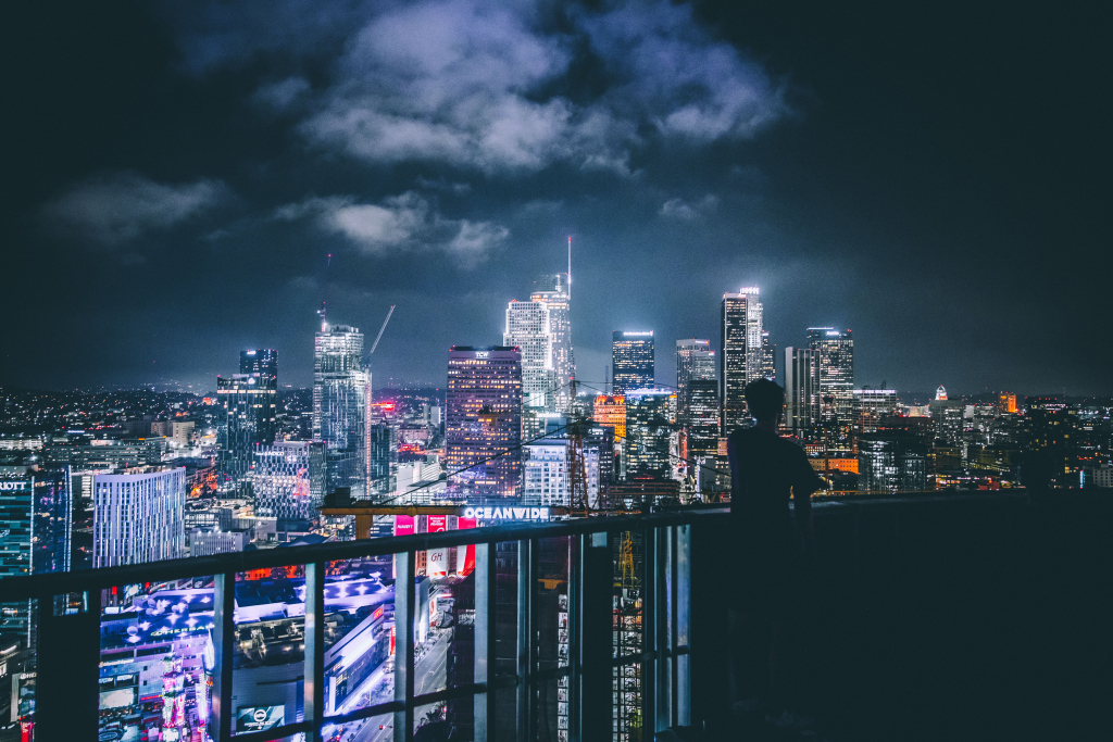 都市城市夜景风光图片