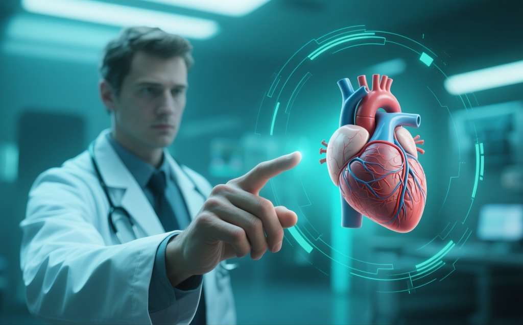 心脏研究专家职业摄影图