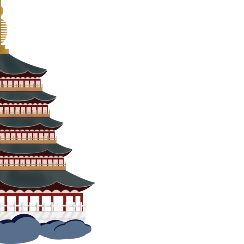 中国风古建筑塔建筑免抠素材png下载_编号857368329210434626-设图网