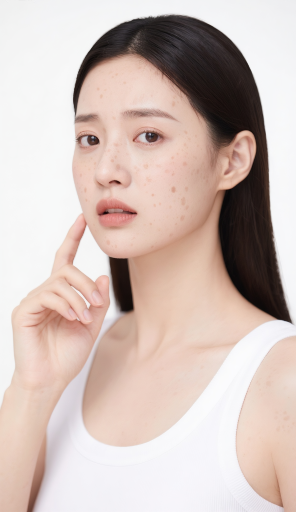 脸部不适女性人物摄影图