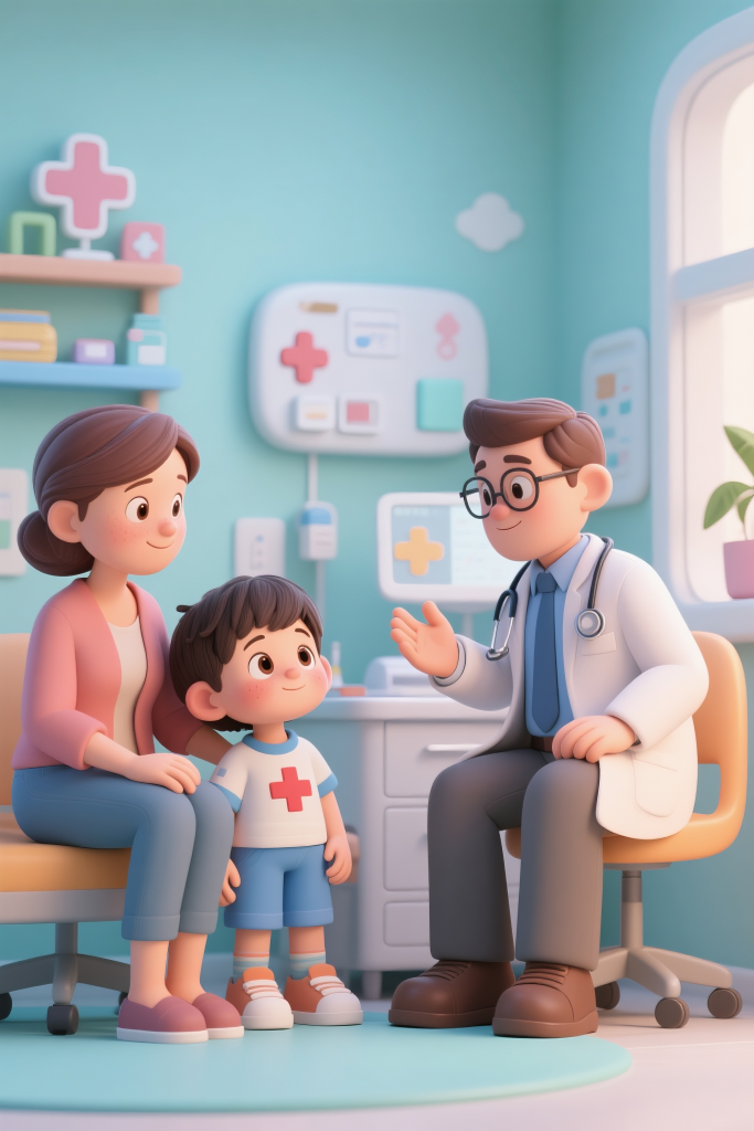 儿科检查人物模型元素