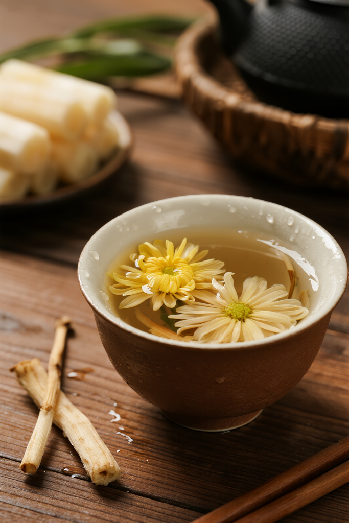 招牌凉茶饮品摄影图