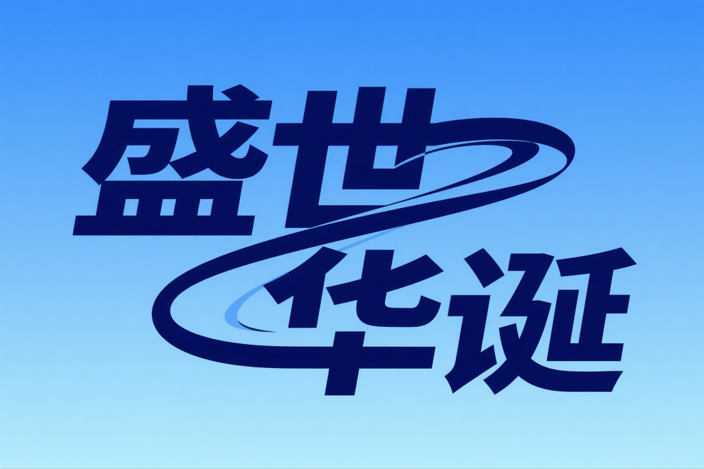 盛世华诞原创艺术字