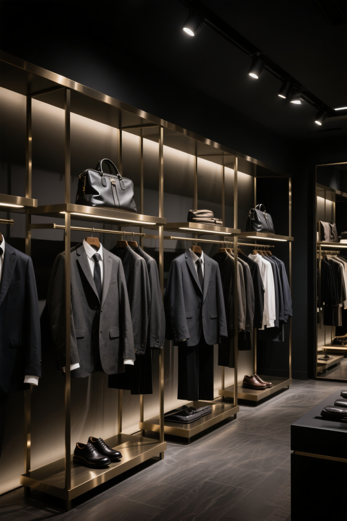 潮流服装店效果摄影图