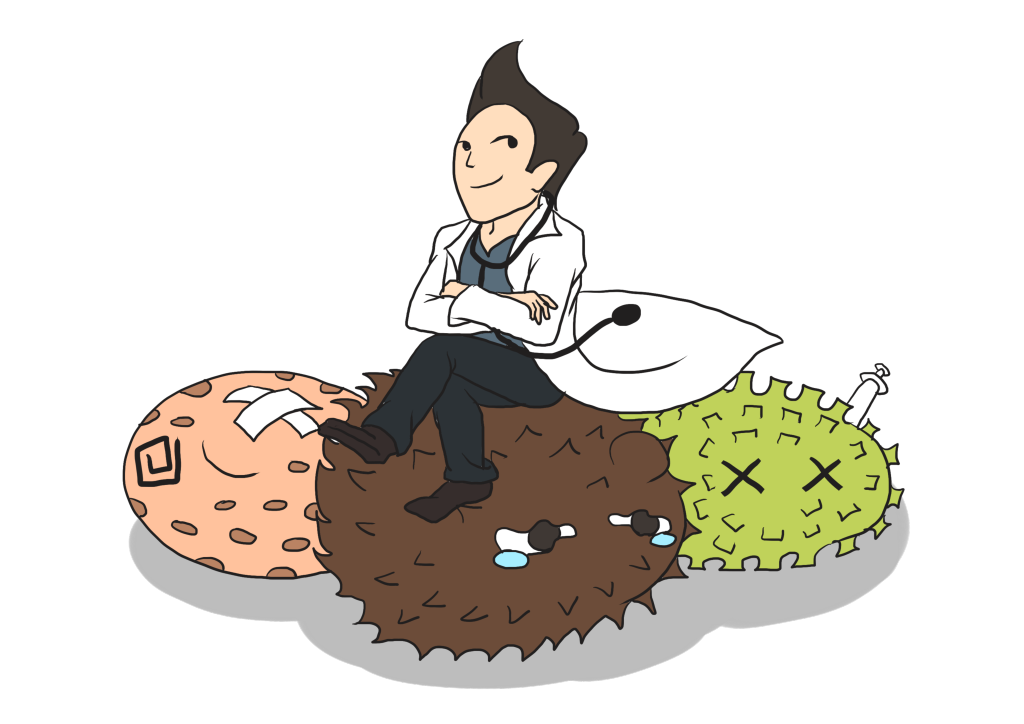 卡通病菌细菌病毒免抠素材png