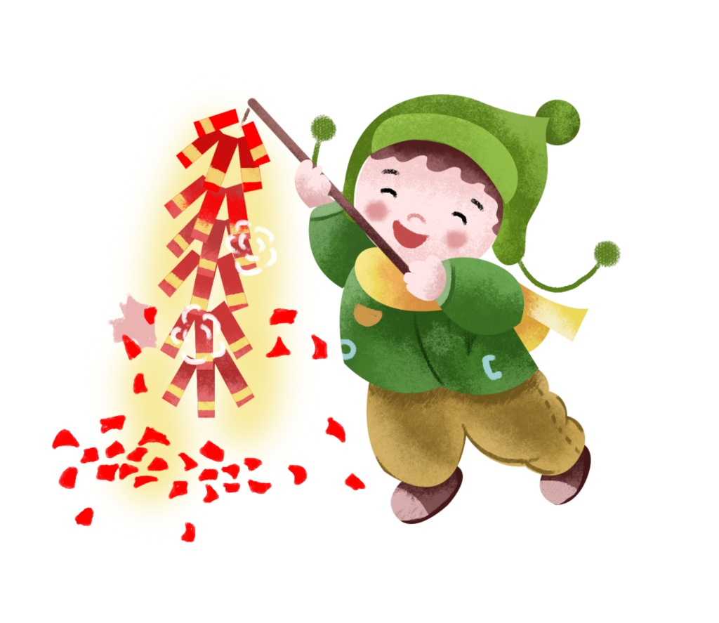 新年鞭炮爆竹卡通素材
