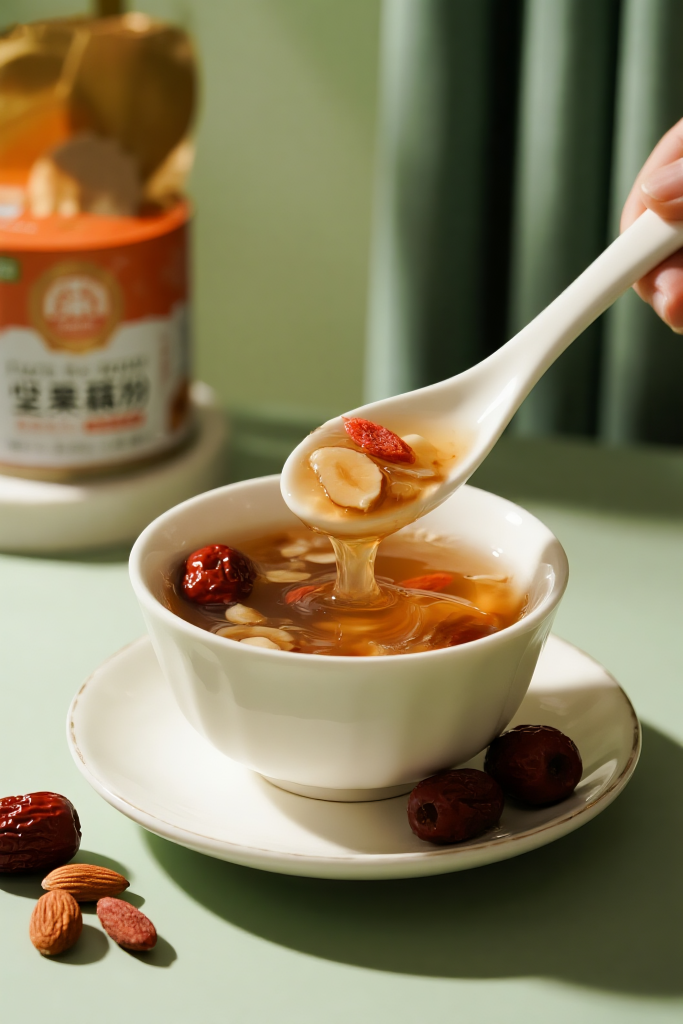 正宗藕粉美食摄影图