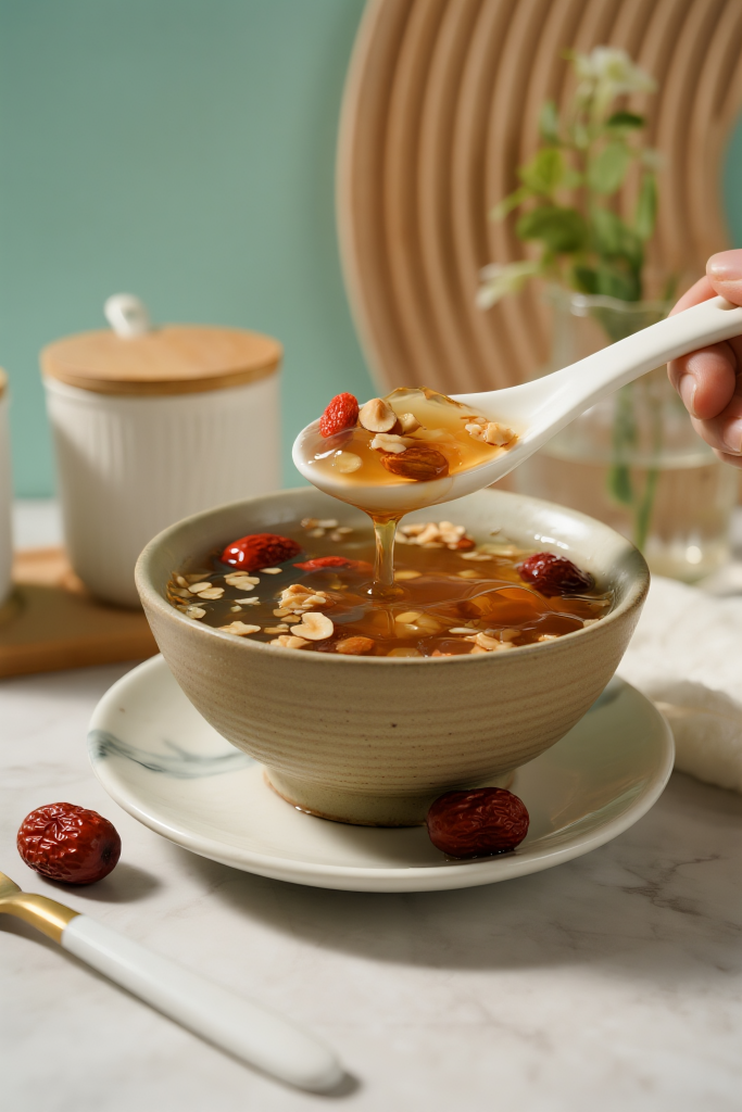 招牌藕粉美食摄影图
