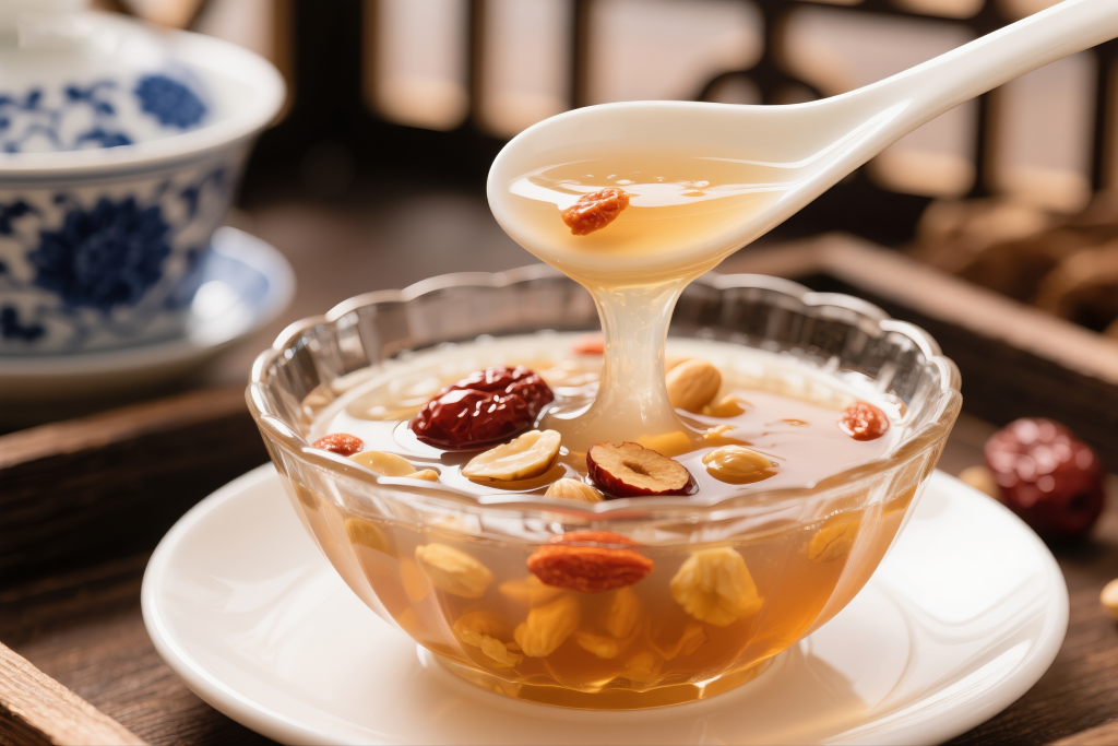 招牌藕粉美食摄影图