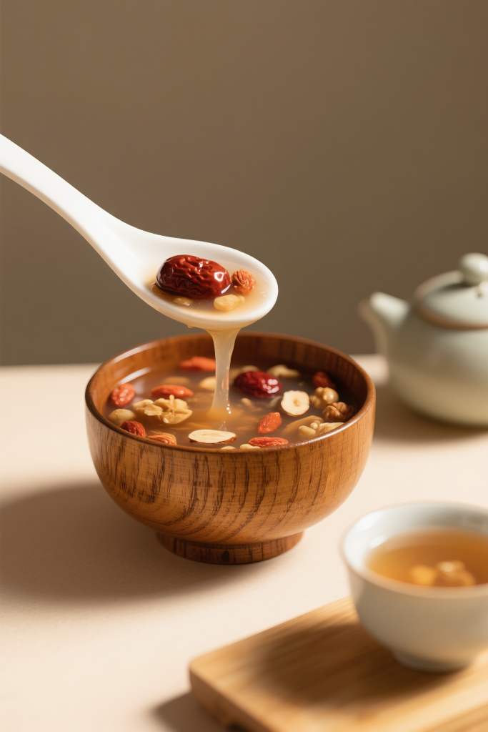 招牌藕粉美食摄影图