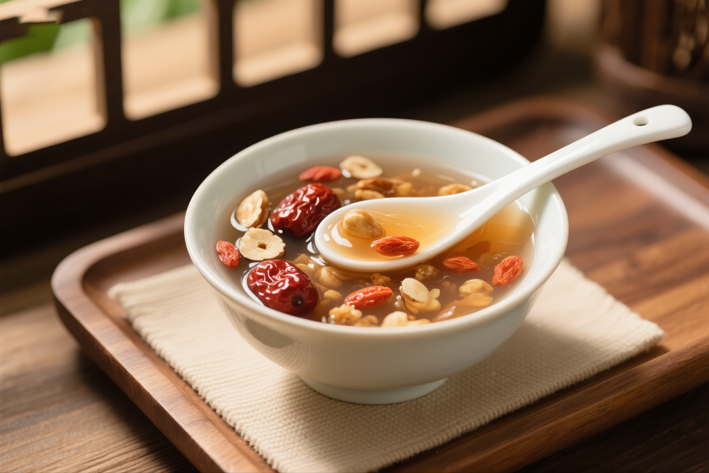 招牌藕粉美食摄影图