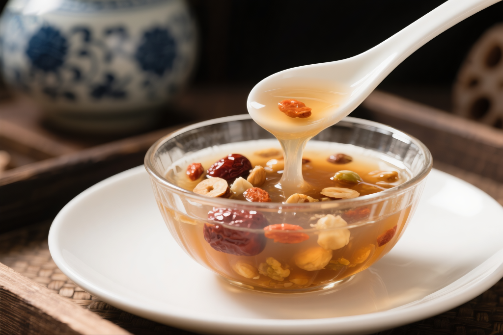 手工藕粉美食摄影图