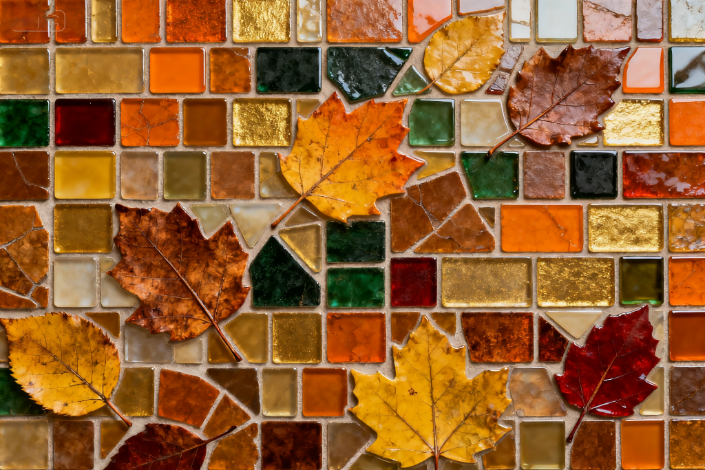 马赛克设计墙面背景图