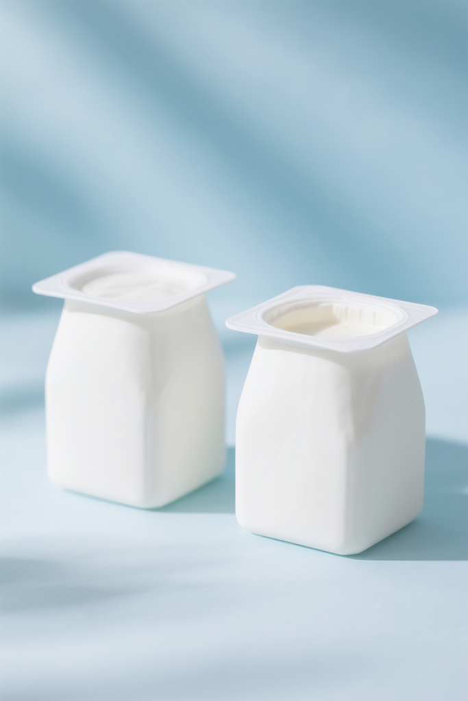 杯装酸奶包装展示