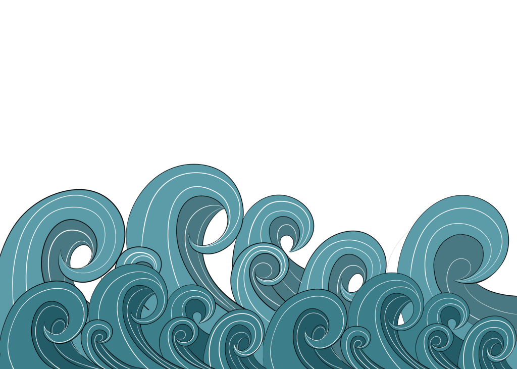 浪花海浪波纹免抠素材png