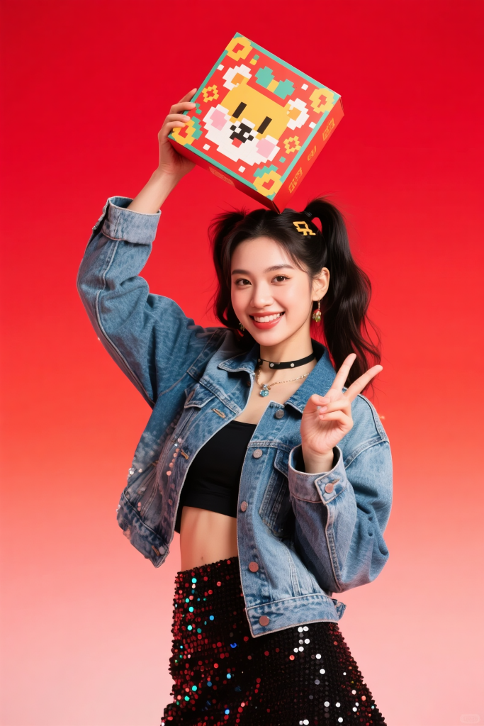 年货年货节新年购物人物摄影图