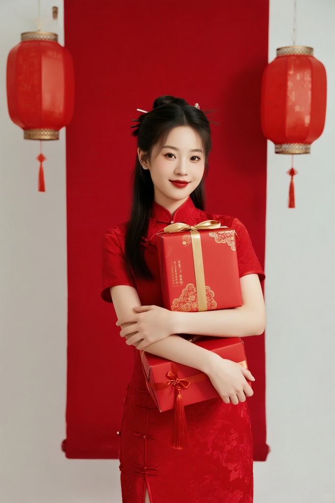 年货节人物摄影图