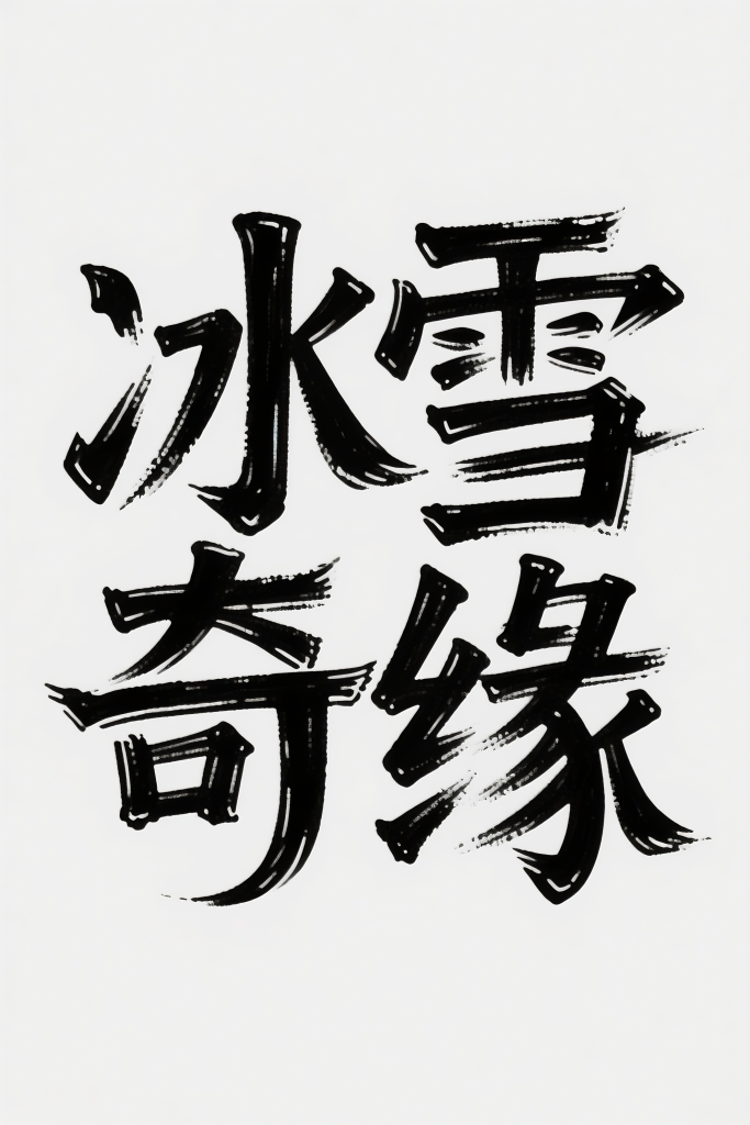 冰雪奇缘原创艺术字