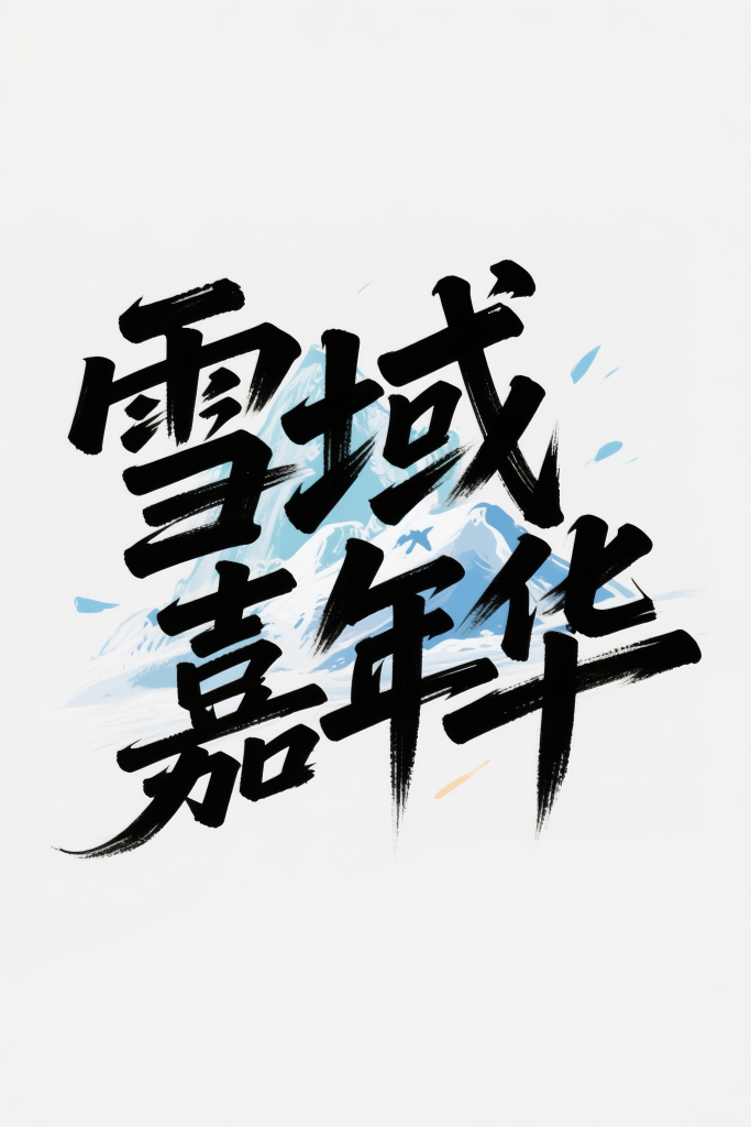 雪域嘉年华艺术字