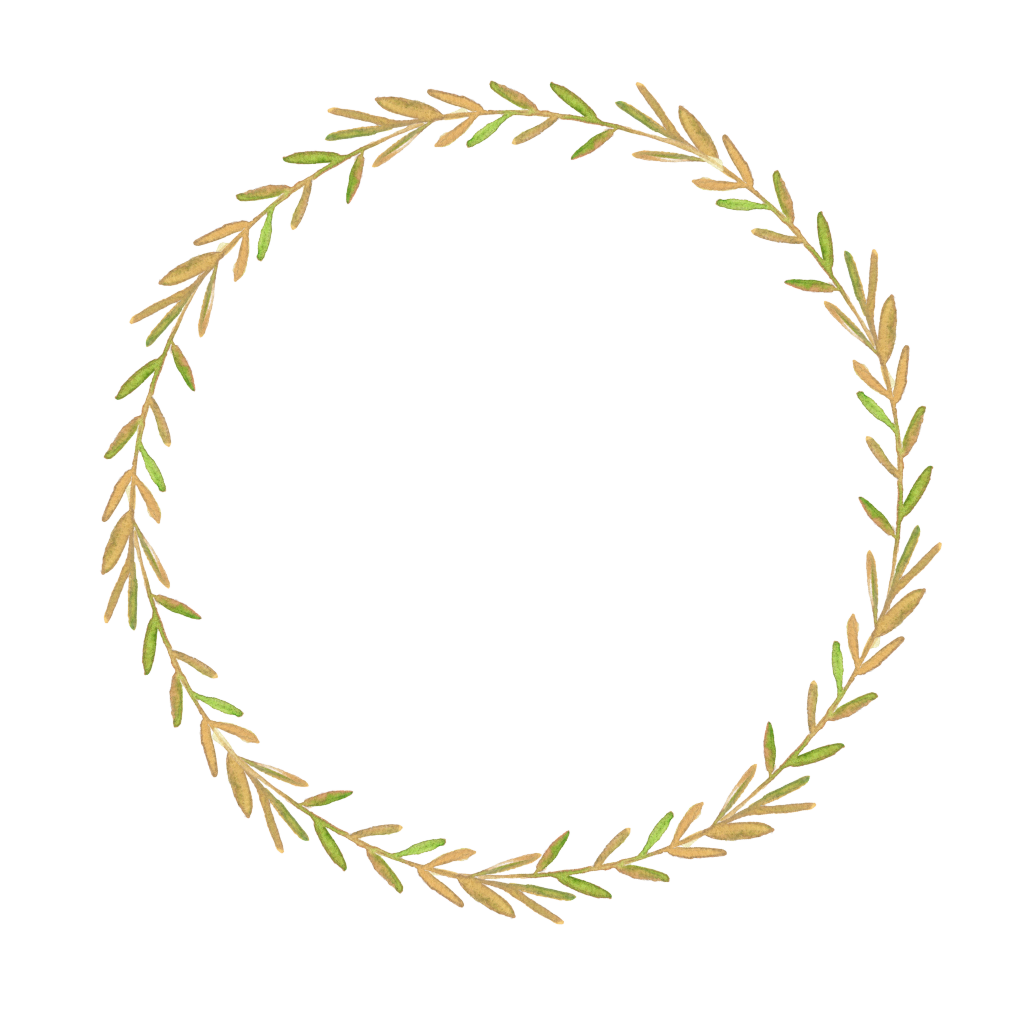 手绘花环素材png