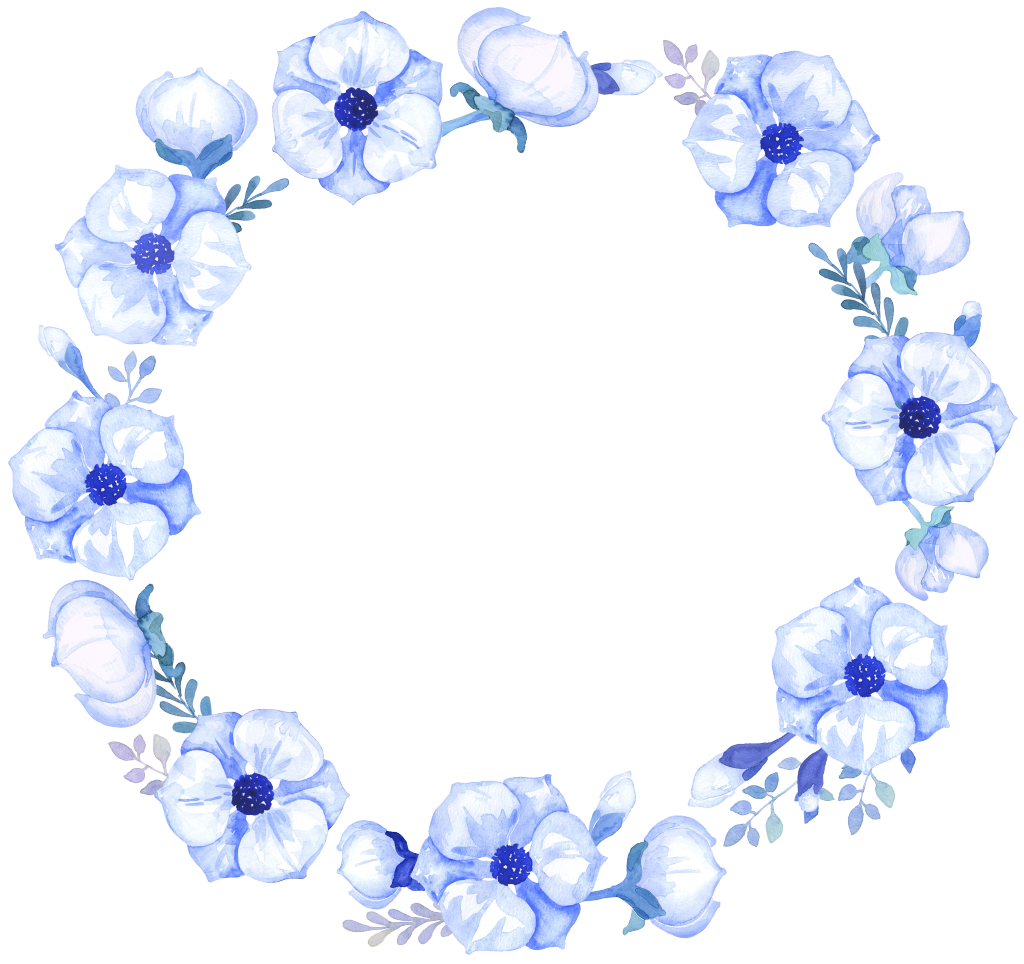 手绘花环素材png素材