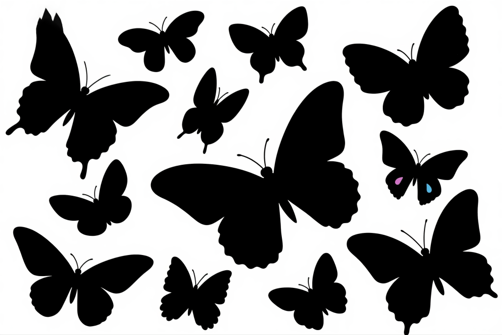 蝴蝶装饰图案插画