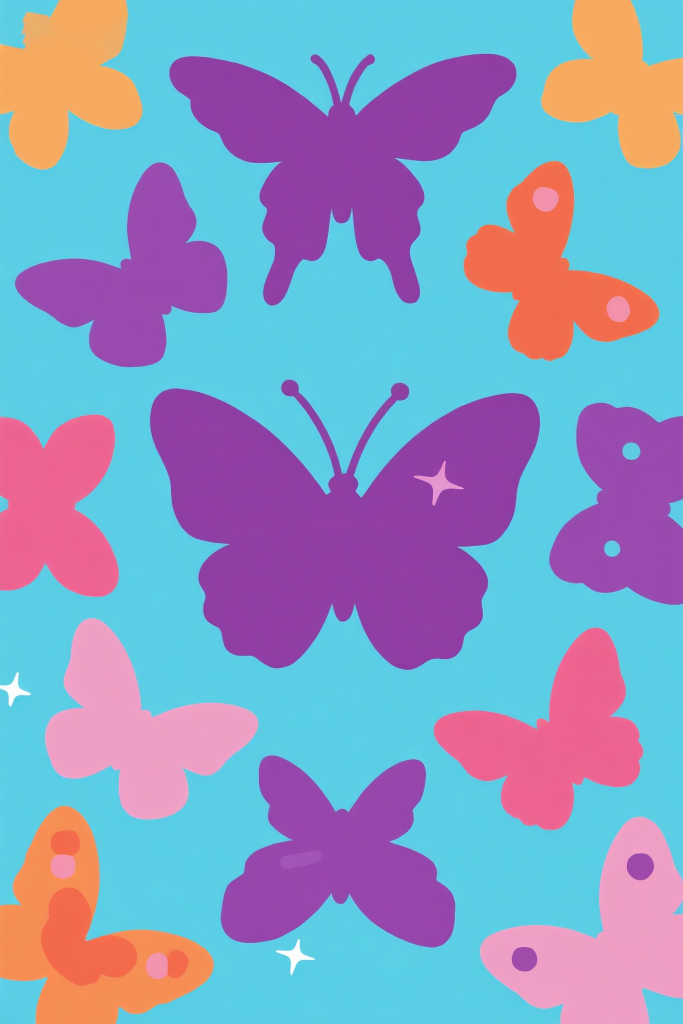 蝴蝶装饰插画元素