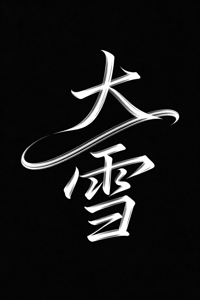 大雪文字艺术字体