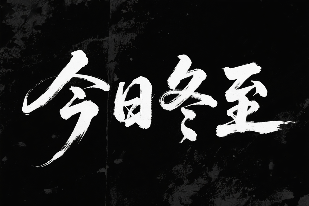 冬至节气字体设计艺术字