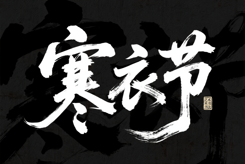 寒衣节美术字体设计