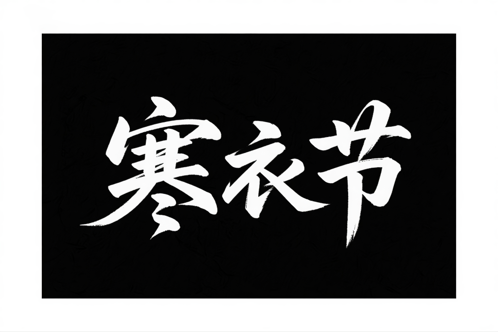 寒衣节艺术字设计