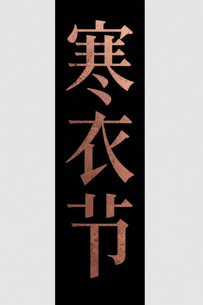 寒衣节艺术字设计