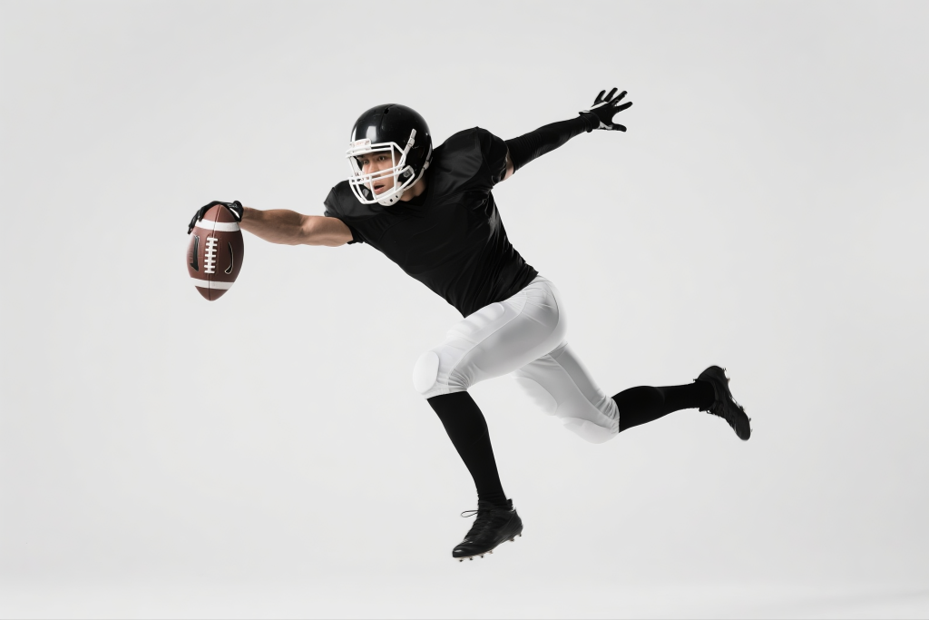 橄榄球球员人物摄影图