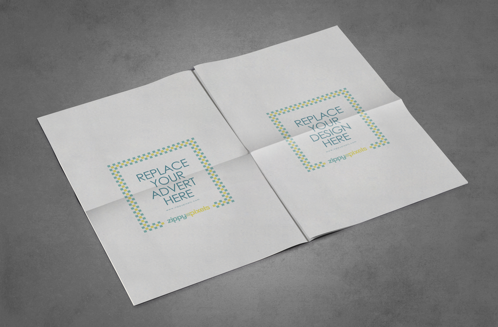 报纸可替换智能对象样机模板vi