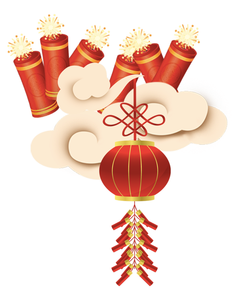 新年鞭炮爆竹卡通免扣素材